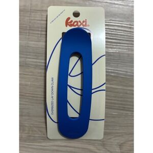 KAXI Oversized Lay Down Claw Clip Blue Matte Finish Hair Accessory